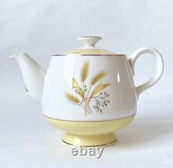 Vintage Century Service MCM Autumn Gold Wheat Pattern Teapot