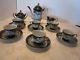 Vintage Ceramic Dragon Ware 7 ¼t Tea Pot Set For 6 Ornate 17 Pcs Moriage Japan