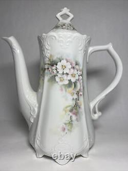 Vintage China Tea Set Pansy Floral Teapot Sugar Bowl Creamer Japan w Makers Mark