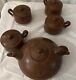 Vintage Chinese Terracotta Tea Set 10 Pieces New Never Use With Out Box
