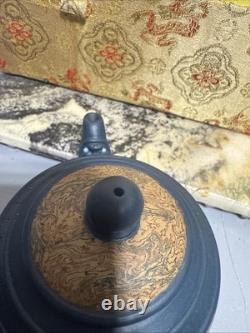Vintage Chinese Yixing Clay Teapot Set With Box And 6 Cups. Two Damaged! Read