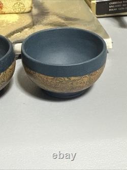 Vintage Chinese Yixing Clay Teapot Set With Box And 6 Cups. Two Damaged! Read
