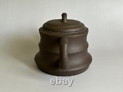Vintage Chinese Yixing Zisha Purple Sand Tea Pot Set Signed 1980s