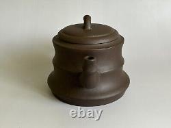 Vintage Chinese Yixing Zisha Purple Sand Tea Pot Set Signed 1980s