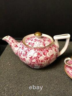 Vintage Copeland Spode Miniature Rose Chintz Teapot Tea Cup & Saucer Excellent