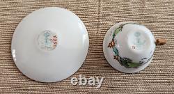 Vintage Crown Staffordshire England Ye Olde Willow Porcelain Miniature Tea Set