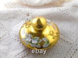 Vintage Czech Bohemia Cranberry Teapot with Lid