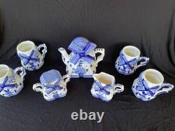 Vintage Delft Windmill Tea Set