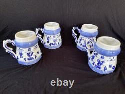 Vintage Delft Windmill Tea Set