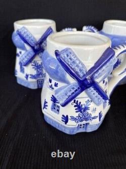 Vintage Delft Windmill Tea Set