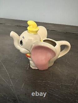 Vintage Disney Dumbo Tea Set Collectible China Teapot Sugar Bowl Cups NOB