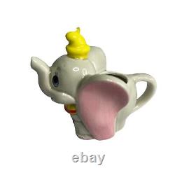Vintage Disney Dumbo Tea Set Collectible China Teapot Sugar Bowl Cups Never Used