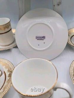 Vintage ElizabethannSwiss Cottage Fine Bone China Tea Pot & Cup/Saucer Set. EC
