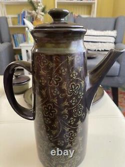 Vintage FRANCISCAN MADEIRA Tea Pot, Tray, Creamer, And Sugar