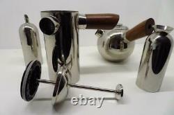 Vintage FREUD Cafetiere Teapot (Teaball) Milk Jug Sugar Sifter Set FREVD COFFEE