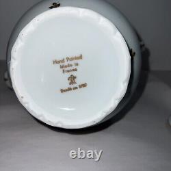 Vintage Fonde En 1789 France tea set Tea Pot, Sugar And Creamer