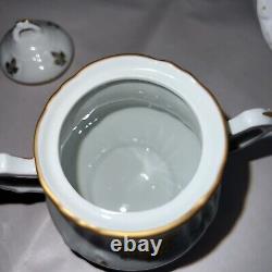 Vintage Fonde En 1789 France tea set Tea Pot, Sugar And Creamer