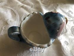 Vintage Geo Z Lefton Bluebird Teapot (#438), Creamer & Sugar Bowl Set (#290)