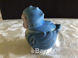Vintage Geo Z Lefton Bluebird Teapot (#438), Creamer & Sugar Bowl Set (#290)