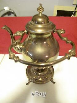 Vintage German Brass Samowar Old Samovar Teapot Set