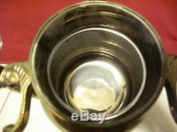 Vintage German Brass Samowar Old Samovar Teapot Set