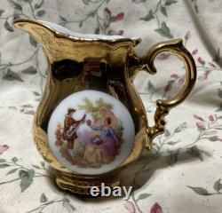 Vintage Gold Fragonard Demitasse Tea Set For 5, Bavaria, Germany (3)
