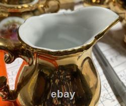 Vintage Gold Fragonard Demitasse Tea Set For 5, Bavaria, Germany (3)
