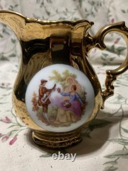 Vintage Gold Fragonard Demitasse Tea Set For 5, Bavaria, Germany (3)