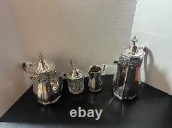 Vintage Gorham Sovreign Hispana Silverplate Tea Set Coffee, Tea, Creamer ++