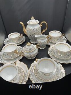 Vintage Haus Dresden Fine China Tea West Germany 23 Piece Set