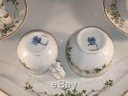 Vintage Hollohaza Hungary Porcelain Mocha / Tea Set & Tray ESTATE SALE
