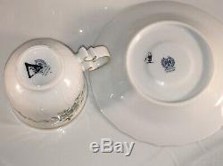 Vintage Hollohaza Hungary Porcelain Mocha / Tea Set & Tray ESTATE SALE