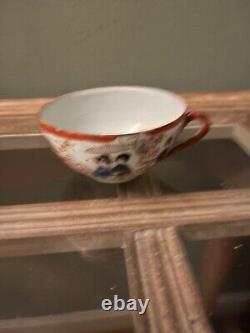 Vintage Japanese Porcelain Handpainted Chocolate Tea Pot Set