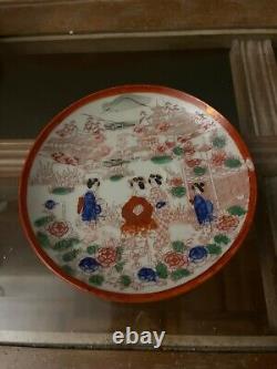 Vintage Japanese Porcelain Handpainted Chocolate Tea Pot Set