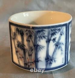 Vintage Japanese Tea Set with Tea Pot, Tea Caddy and 6 Tea Cups