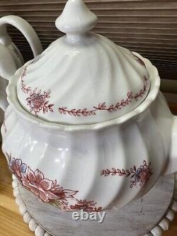 Vintage Johnson Brothers Coffee And Tea Pot Set. Rare Set! Marlow Swirl 1960s