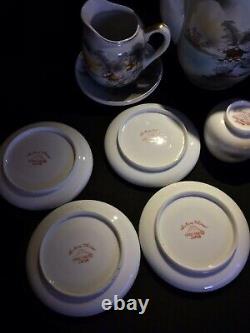 Vintage KUTANI TeaPot Set China Hand Painted JAPAN Collectable Rare HIGH TEA