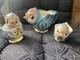 Vintage Lefton Bluebird Teapot, Sugar And Creamer