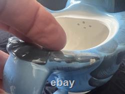 Vintage Lefton Bluebird teapot, sugar and creamer