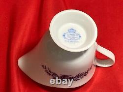 Vintage Lennold Blue Meissen 1478 Tea Set China Pot Sugar Creamer Japan MINT