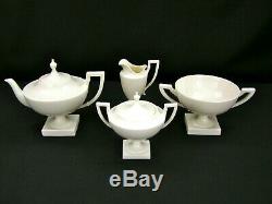 Vintage Lenox Colonial Ivory Tea Set -Tea Pot Creamer Sugar & Compote Mint