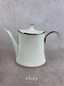 Vintage Lenox Fine China Moonspun Tea Kettle Pot