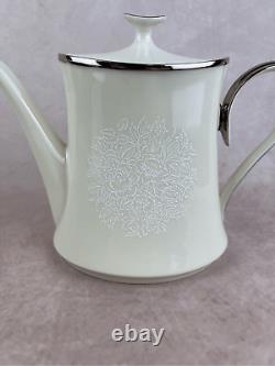 Vintage Lenox Fine China Moonspun Tea Kettle Pot