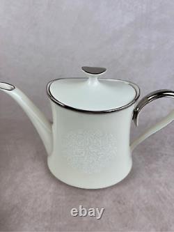 Vintage Lenox Fine China Moonspun Tea Kettle Pot