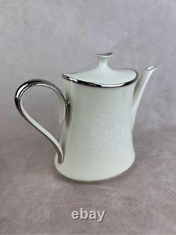 Vintage Lenox Fine China Moonspun Tea Kettle Pot