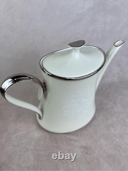 Vintage Lenox Fine China Moonspun Tea Kettle Pot
