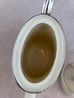 Vintage Lenox Fine China Moonspun Tea Kettle Pot
