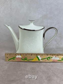 Vintage Lenox Fine China Moonspun Tea Kettle Pot