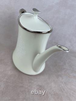 Vintage Lenox Fine China Moonspun Tea Kettle Pot
