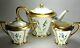Vintage Lenox China Tea Set Ivory Gold Tea Pot Creamer Sugar Bowl